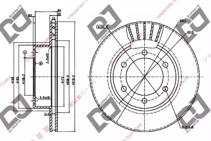 Тормозной диск DJ PARTS BD1011